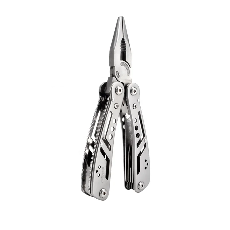 
Heavy Duty Multitool with Premium Replaceable Wire Cutters and Spring-Action Scissors 