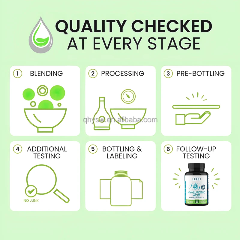 OEM ODM Skin Whitening Hyaluronic Acid Capsules Food Supplement Hyaluronic Acid Capsules Skin Whitening