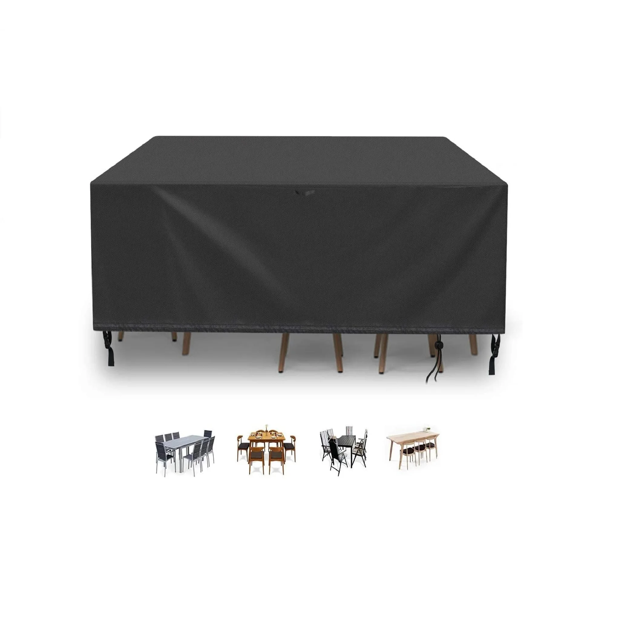 420D Oxford Fabric Garden Furniture Covers Dust Waterproof Sofa Cover Rectangular Patio Heavy Duty Table Cover