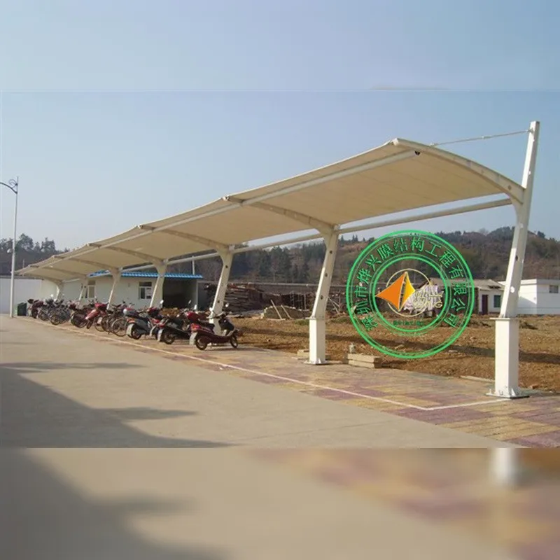 Wholesale Membrane Structure Sunshade Umbrella Manufacturers Tension Membrane Design PVDF Membrane Structure