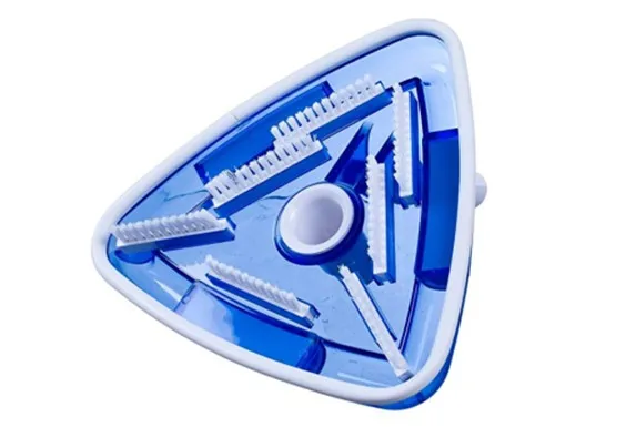 Heavy weighted Vacuum Head, Triangular VAC Head Aquarium Pool Accessories with see through transparent body