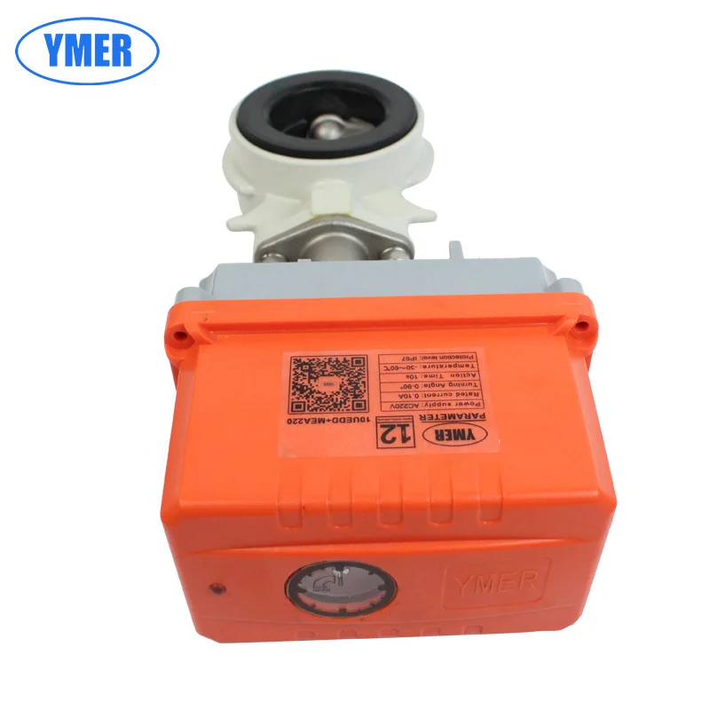 original Wholesale high quality Aluminum alloy 220v electric butterfly valve for water DN25 DN32 DN40 DN50 DN65 DN80