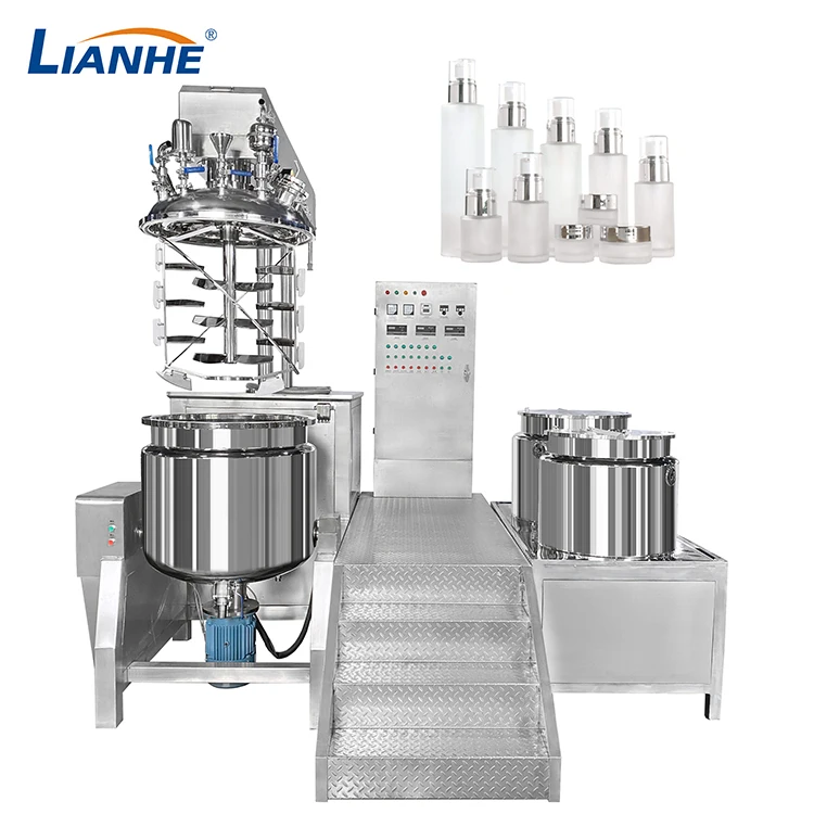 300L Cosmetic Cream Vacuum Homogenizer Emulsifier Mixer Machine Emulsifying Mixing Tank