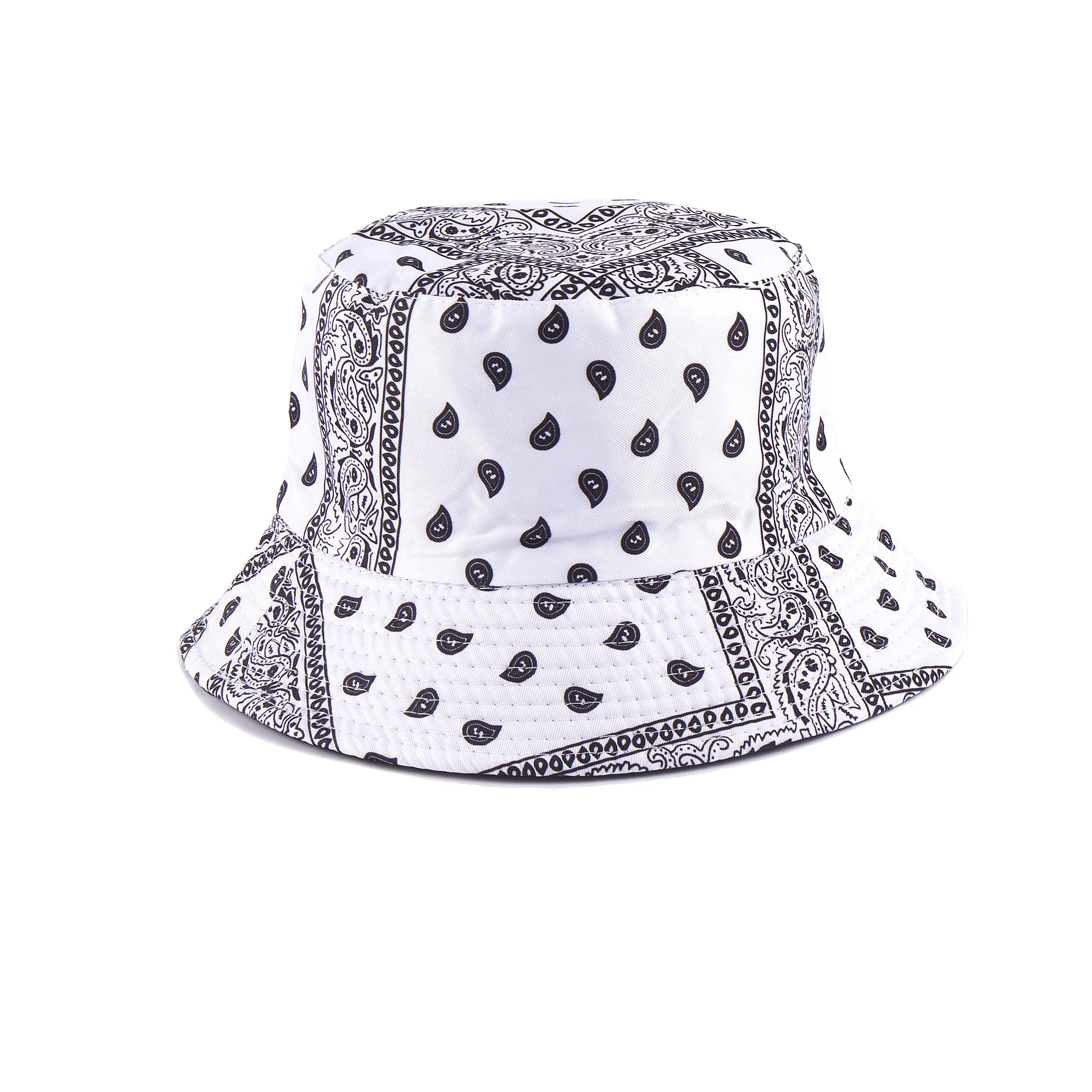 Custom New American Style Bandana Fisherman Hat Trendy Street Fashion Sun Bucket Hat