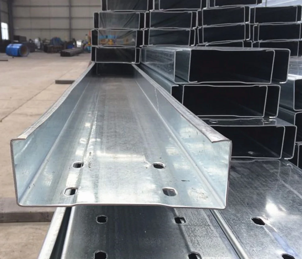 Hot Sale High Quality Standard Sizes Channel C Purlin Galvanized C Purlins Steel For Building Material