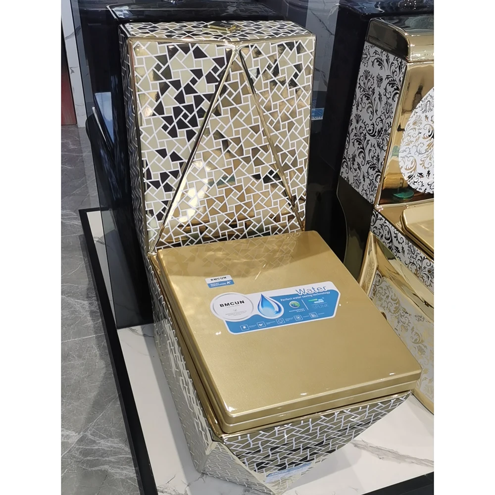 CLASIKAL Gold colors popular comment toilet in factory