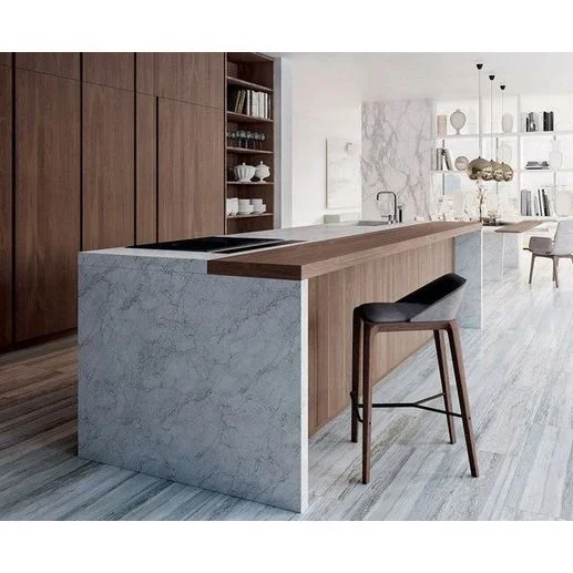 2024 Hangzhou Vermont Custom Best Price Walnut Wood Color Kitchen Cabinets Modular Kitchen Cabinet Design