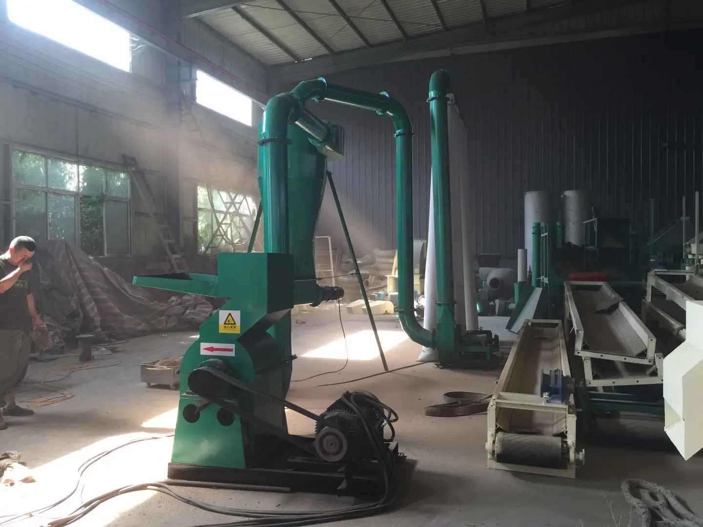 Zhengzhou Tianyuan high capacity 6-8ton/h wood shredder machine for sale
