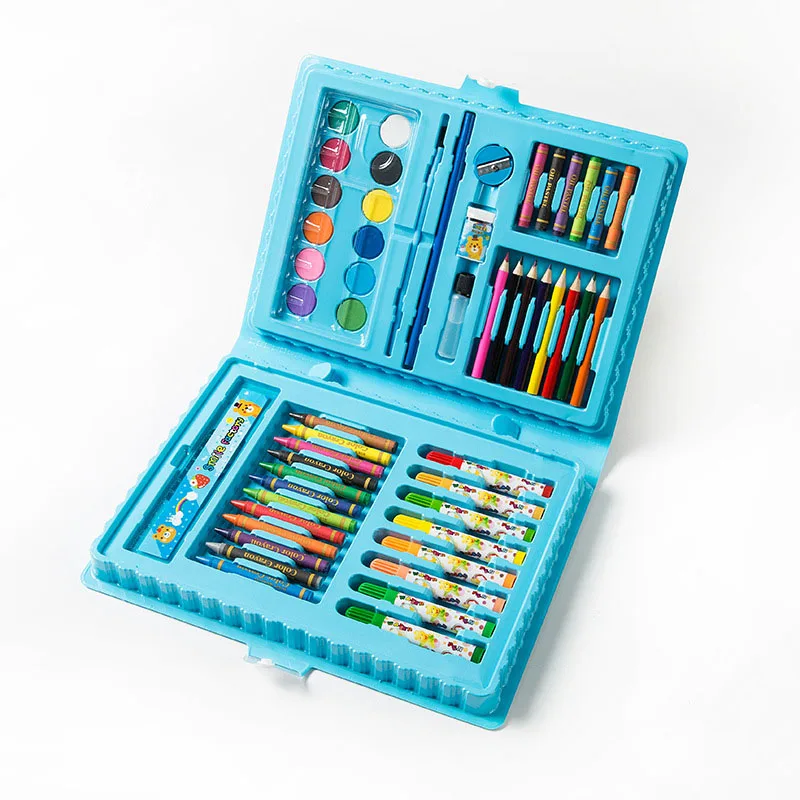 Art Drawing Set Watercolor Pen and Coloring Crayons Kids Crayons Art Set 68pcs