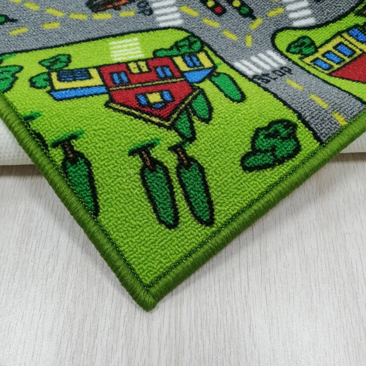 2024 AMZ Eco-Friendly Non-Slip Baby Play Mat Modern Puzzle Kids Carpet Wholesale Machine Made Nylon Polyester Carpet Bedroom Use