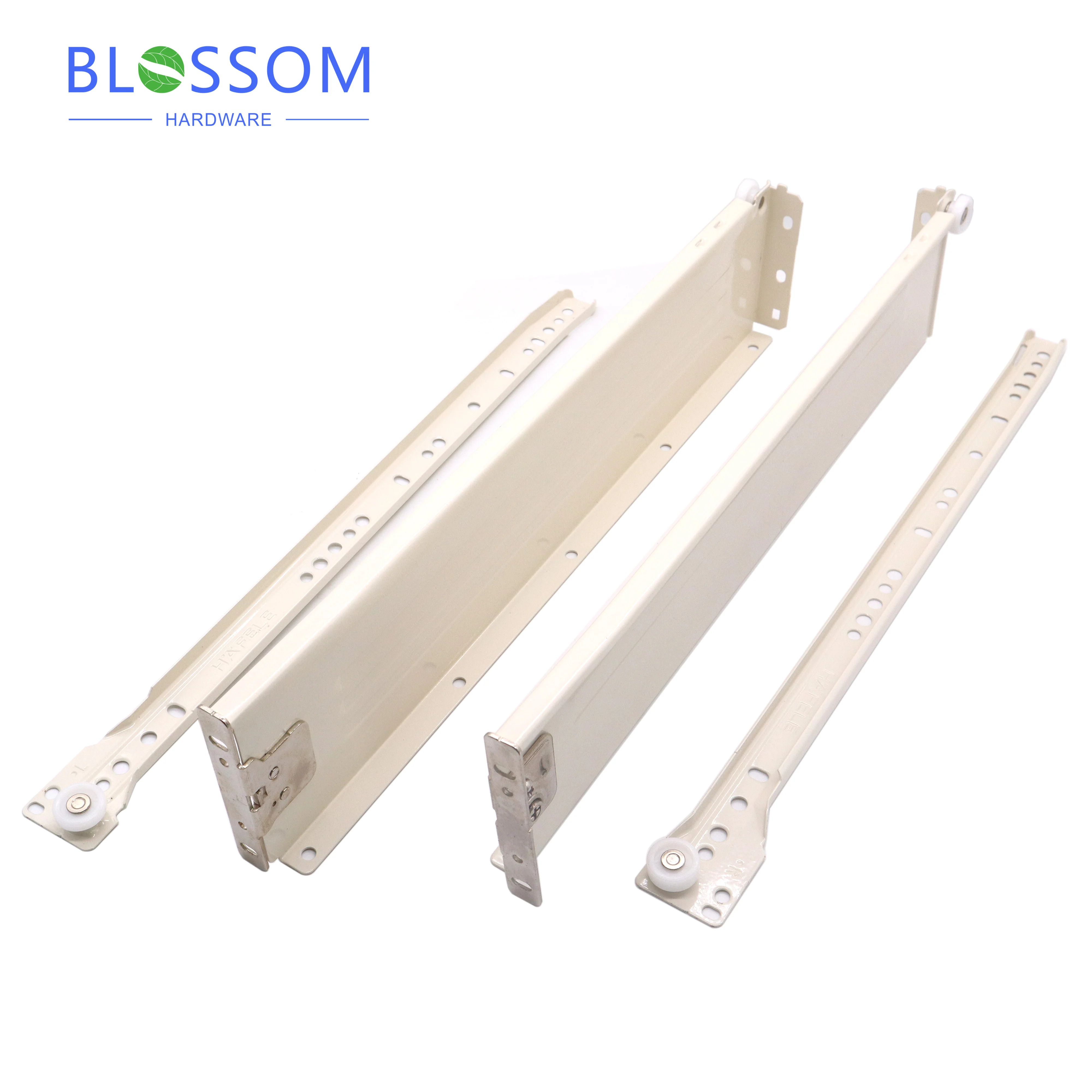 Drawer Runners Ball Bearing  Drawer Guides Furniture Telescopic Channel Soft Closing Drawer Slide