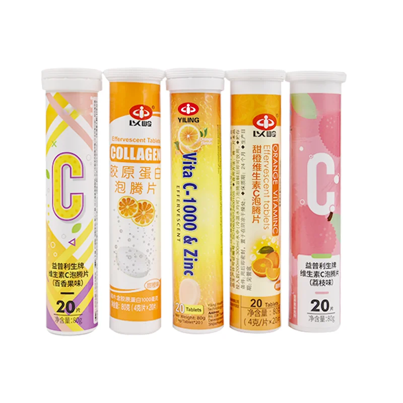 Health Drink 1000mg vitamin c effervescent tablets with zinc OEM factory custom flavor Immunity Improve