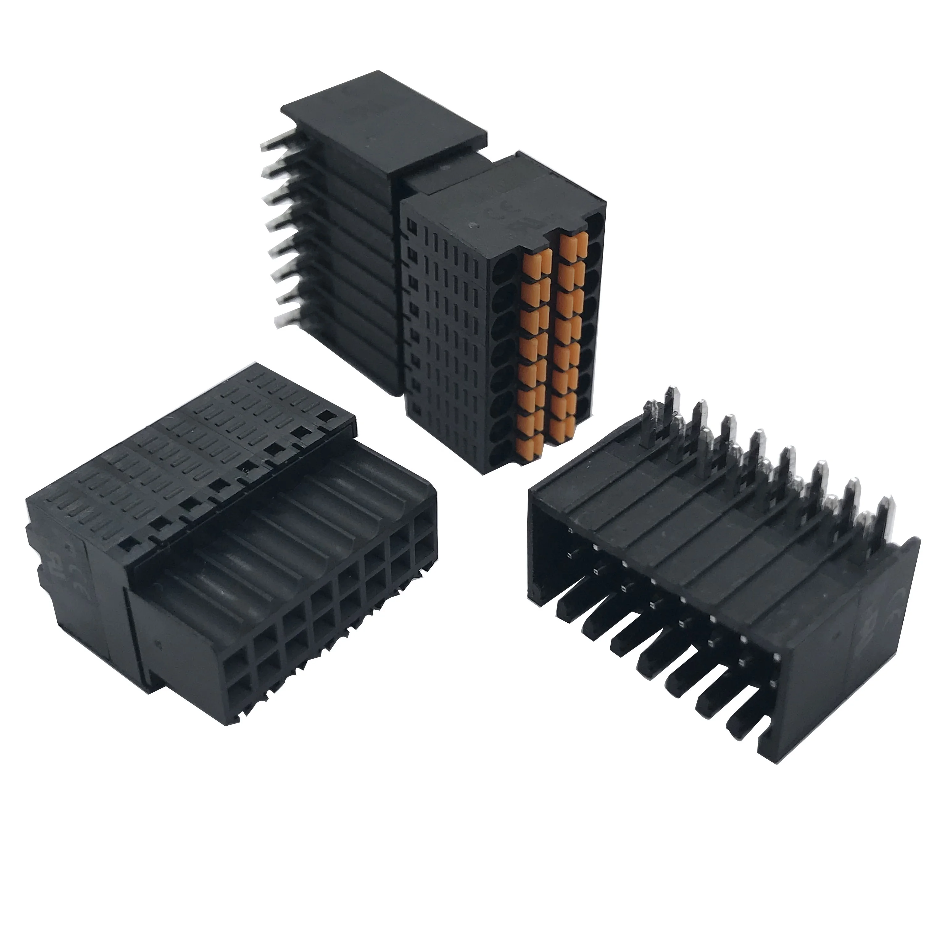 Pitch 2.54mm 254 Plug-in Terminal Block Female Male Vertical 90 Degree Pluggable Terminal Blocks