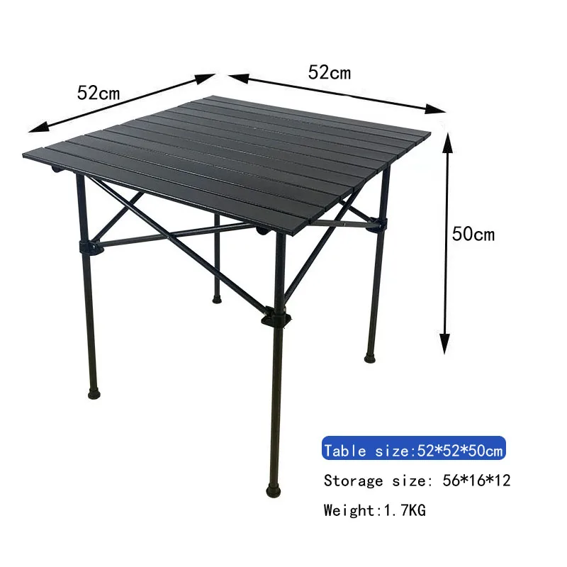 Multifunctional Metal IGT Outdoor Portable Folding Camping Table, Tactical Picnic Grill Aluminum Alloy Foldable Camping Table