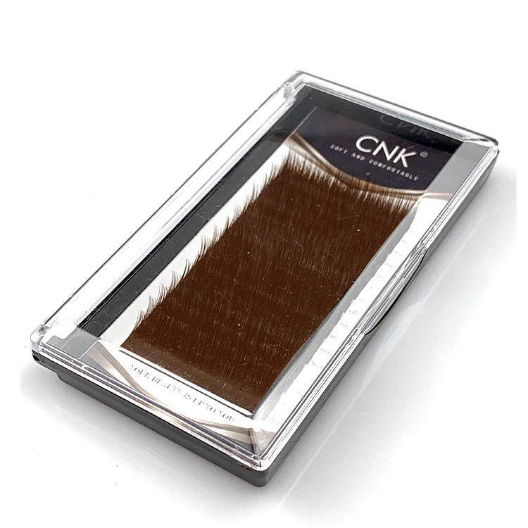 CNK brown-tip lashes individual mink eyelash extension two tone