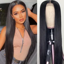 Wholesale 150% Density 10A Virgin Indian Straight 13x4 Transparent Lace Front Wigs for Black Women Full Lace Human Hair Wigs