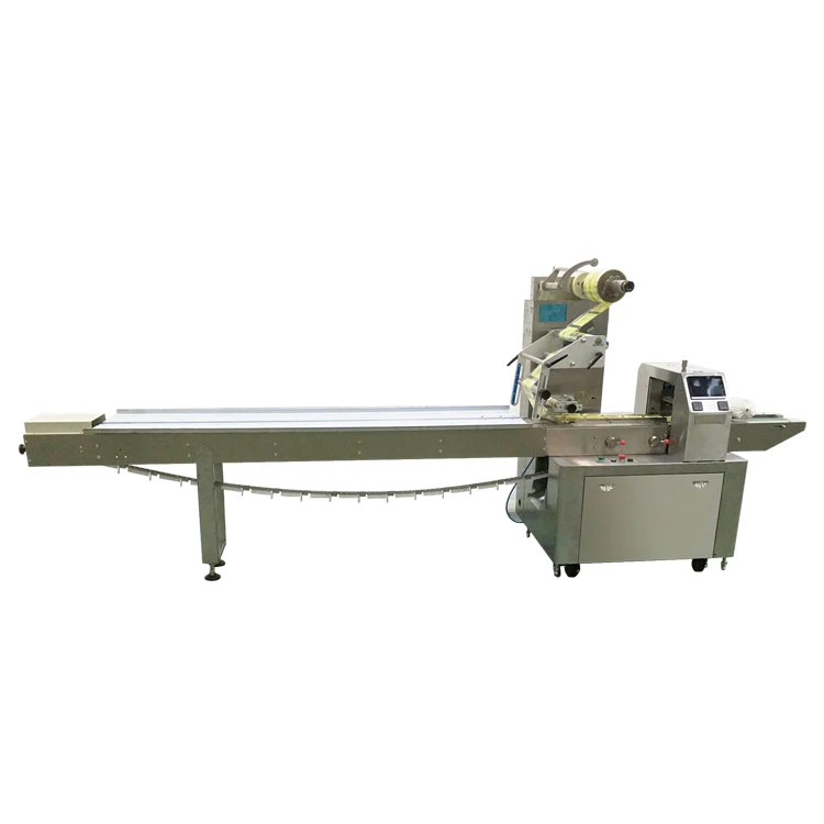 Automatic horizontal finger biscuit flow wrapper packaging machine
