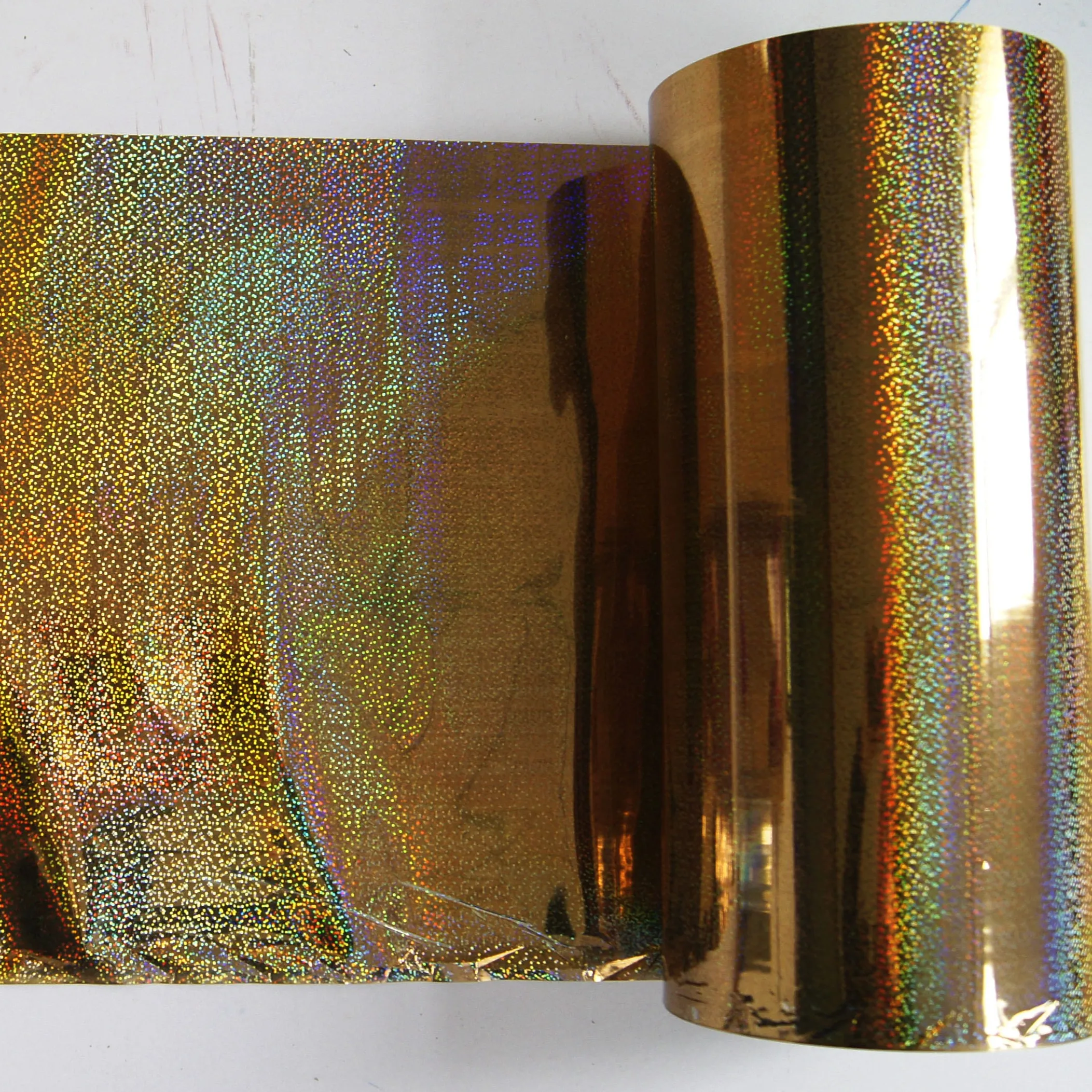 Chinese supplier holographic polyester Film PET metal laser holographic film for glitter powder