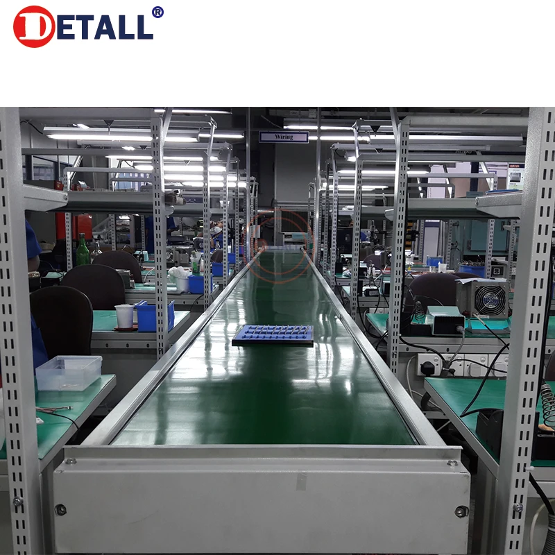 esd workbench conveyor assembly line factory belt conveyor tables