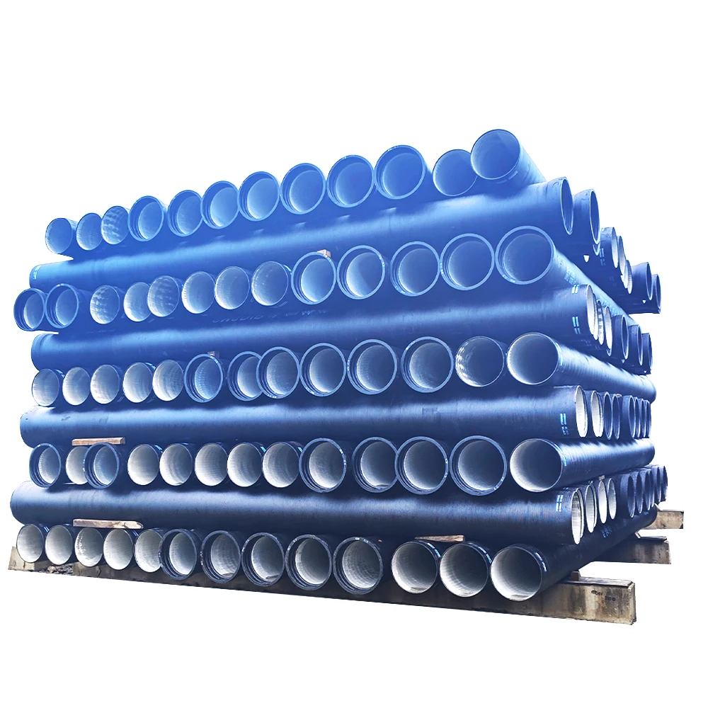 ISO2531/En545 K9 Grade Black Asphalt Coated Nodular Cast Iron Pipe DN300 Professional Casting Manufacturer Sewage Nodular Pipes