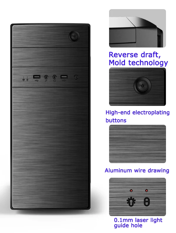 New Chassis Gamer Gabinete Open Frame With Rgb Fans Acrylic Diy Slim Computer Atx Pc Case Desktop