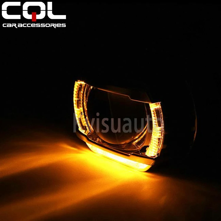 CQL New Version high beam projector with white amber DRL light
