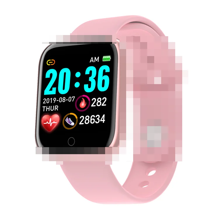 2020 Smart Watch Y68 Men Women Blood Pressure Heart Rate Waterproof Tracker Sport Clock Watch Smart D20 For Android IOS