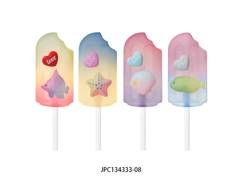 Custom cute stationery Fish starfish shells Ice cream shape cute eraser kawaii stationery PVC material 3D Pencil eraser for kid