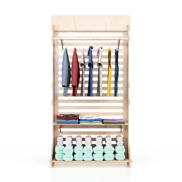 Лучший итальянский индивидуальный дизайн регулируемые полки, соединяющиеся деревянные витрины для магазина одежды