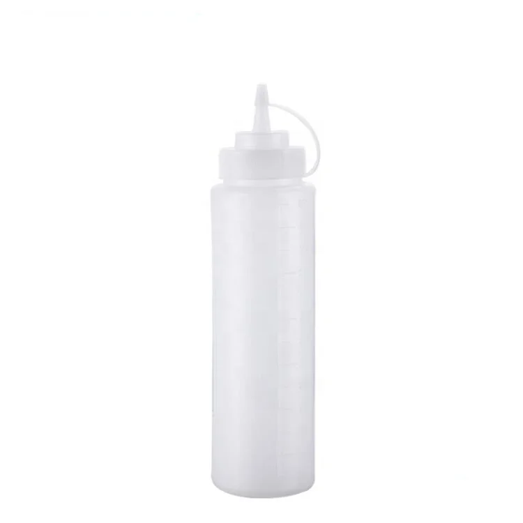 Multipurpose  Plastic Squirt Bottle Squeeze Condiment Bottle with Discrete Measurements