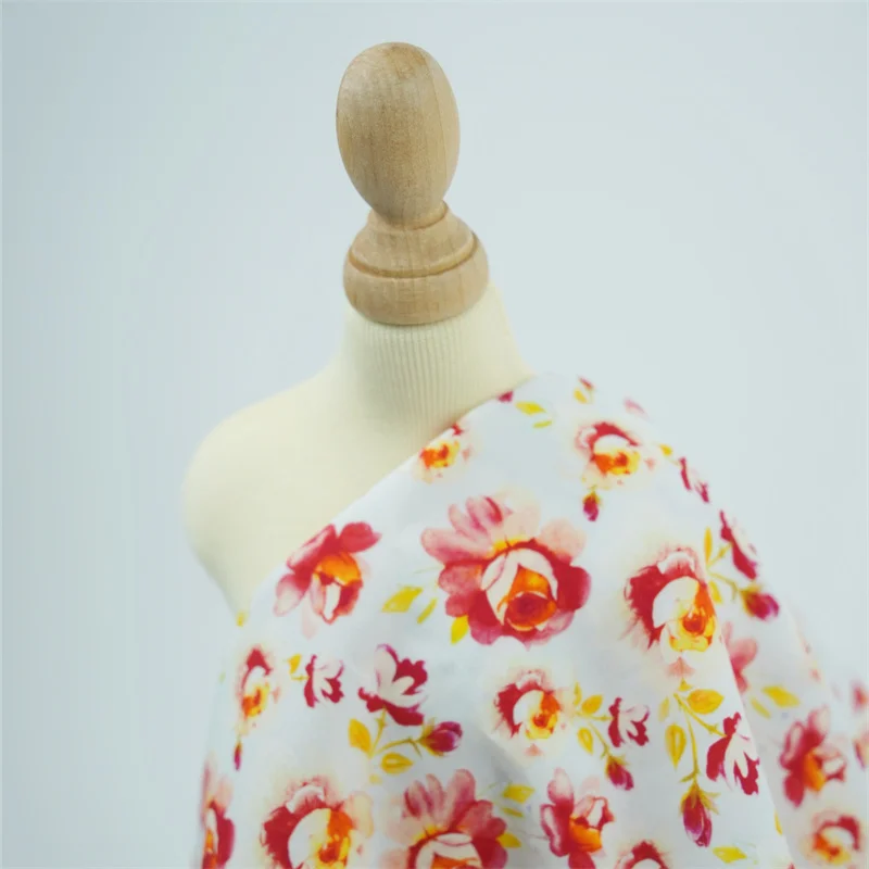 Eco Friendly digital printing Tencel lyocell Woven twill fabric liberty design fabric for garment