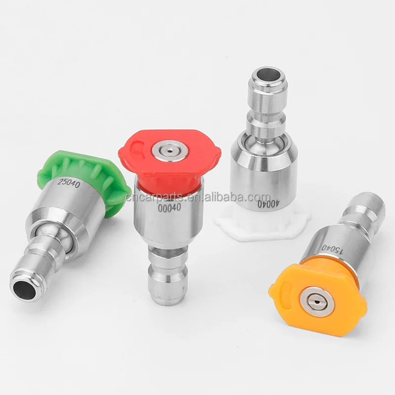 New Design Fan-shaped  0 15 25 40 Degree water jet fitting adjustable 360 rotating universal nozzle for high-pressure washer