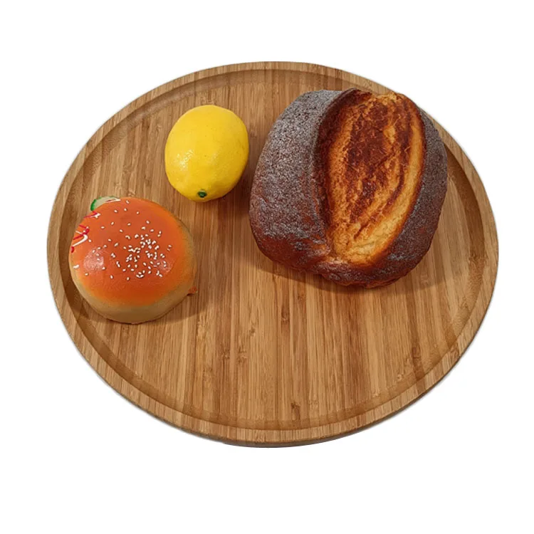 Bamboo Charger Plates Platos Para Restaurant Piring Assiette En Bois Platters And Serving Ware Sous Plat Round Bamboo Snack Dish