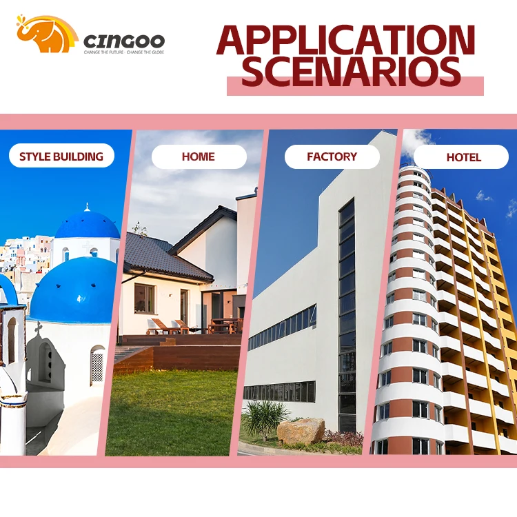 CINGOO Acrylic white weatherproof colorful Exterior Paint wall paint building coating strong adhesion