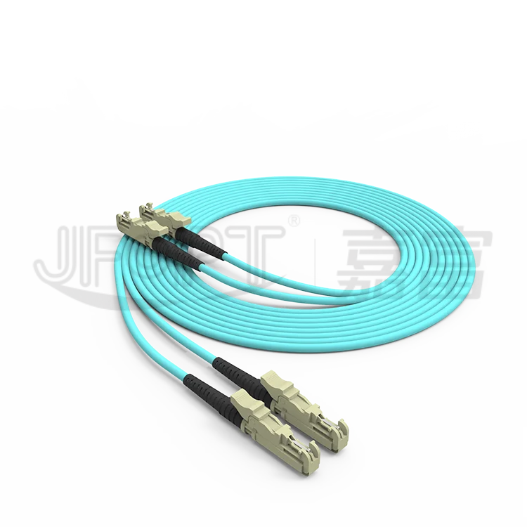 Optical patch cord Multimode 3.0mm OFNR Duplex Patch Cord OM3 Fiber Patch Cord E2000 connectors