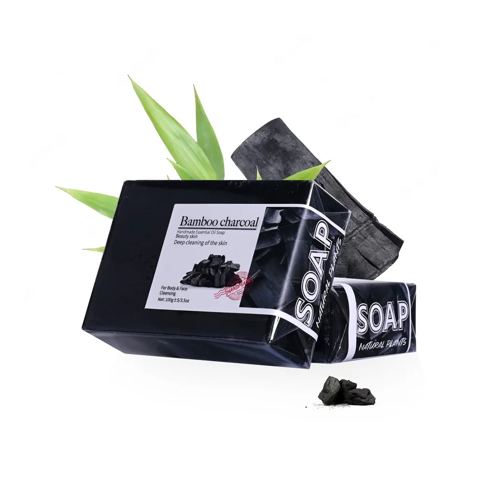 Customized 100g handmade essential oil soap ginger turmeric bamboo charcoal honey tea tree kojic acid  soap