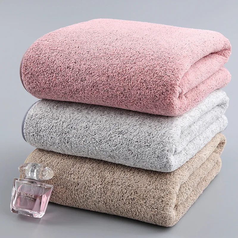 MRTONG Custom Quick Dry Soft Absorbent Oversized Fade Resistant Plush 70x140 Adult Microfiber Coral Fleece Bath Towels