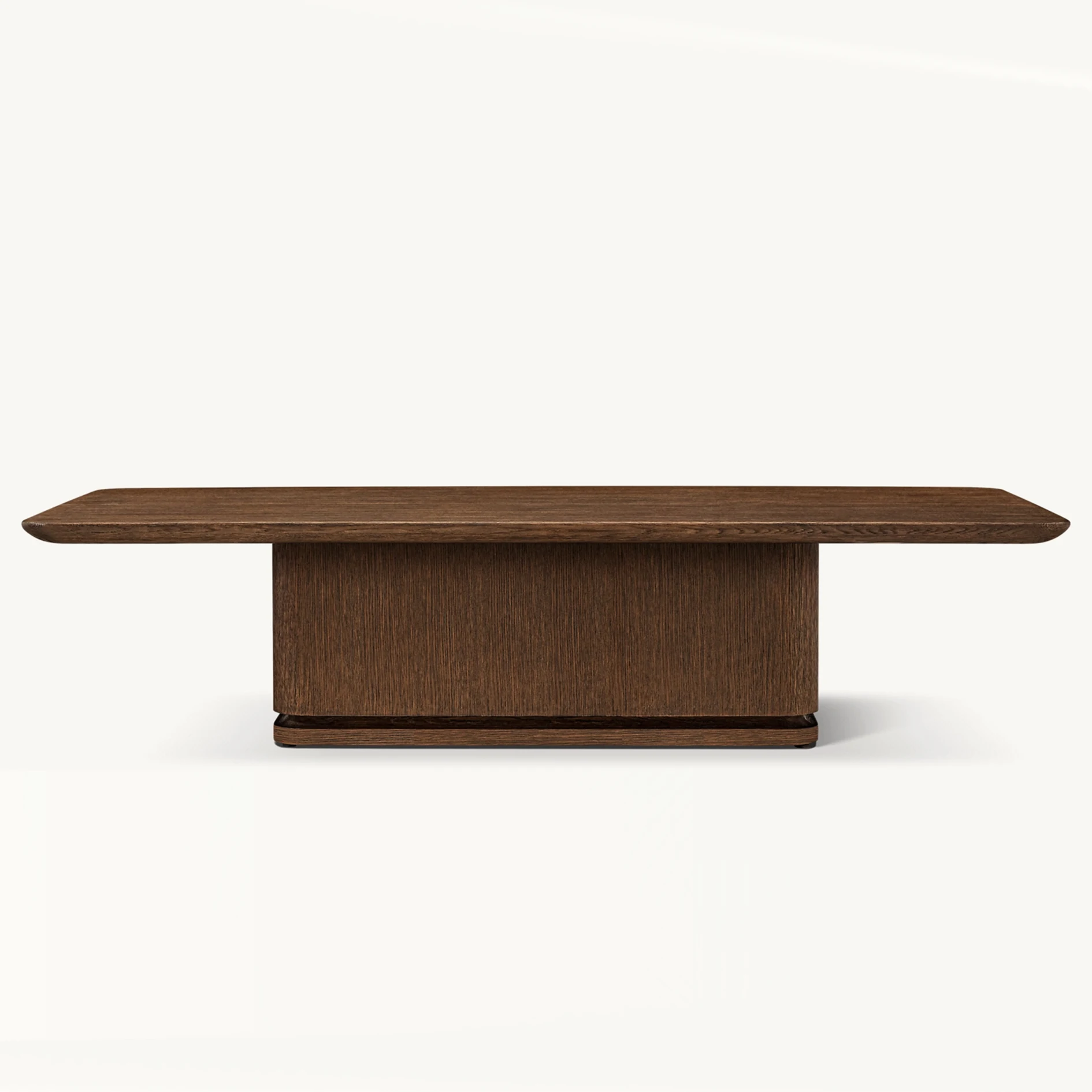 Modern Luxury Living Room Indoor Furniture Slender Plinth Square Solid Oak Wood Coffee Tables