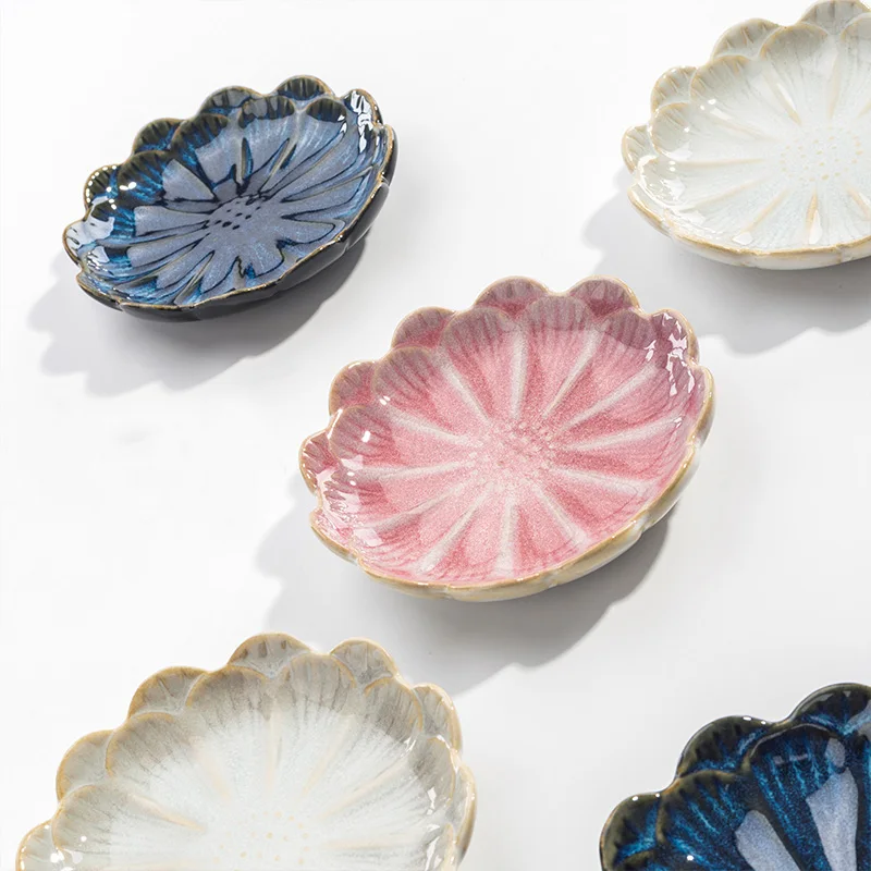 Creative Kiln Changed Fruit Plate Dish Home Restaurant Ceramic Tableware