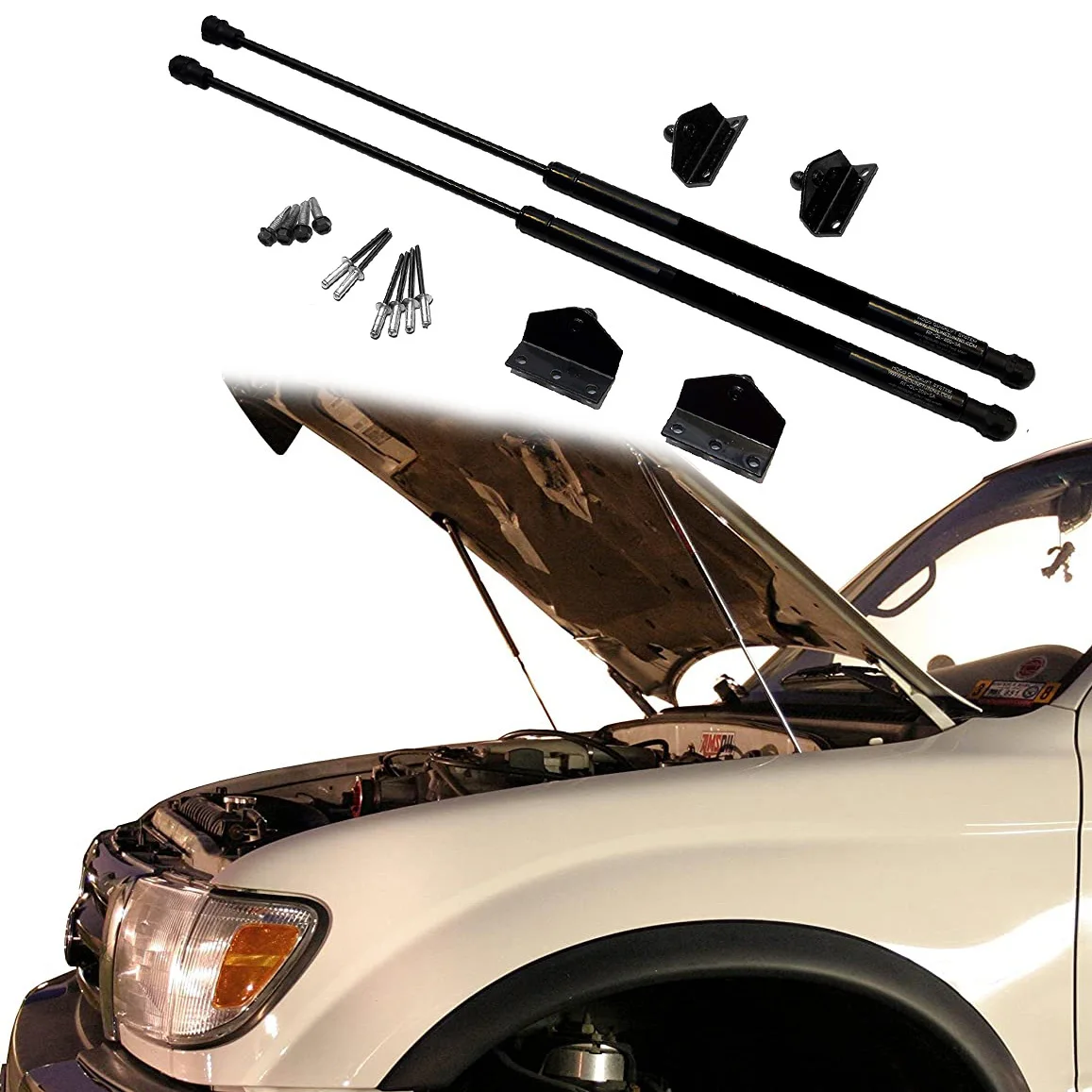 Auto Gas Strut Front Engine Cover Car Bonnet Hood Shock Lift Kit Supports Gas Spring For Toyota Tacoma 2005-2015 N300 2016-2023