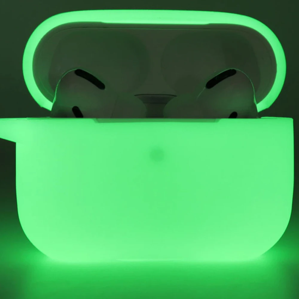 Fluorescent Earphone Cases For  Airpods Pro Luminous Shockproof Cover for Air Pods Protector Case