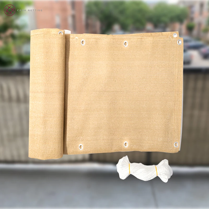 China Manufacturer Supply Hdpe Balcony Privacy Screen Fence Shade Sail Net