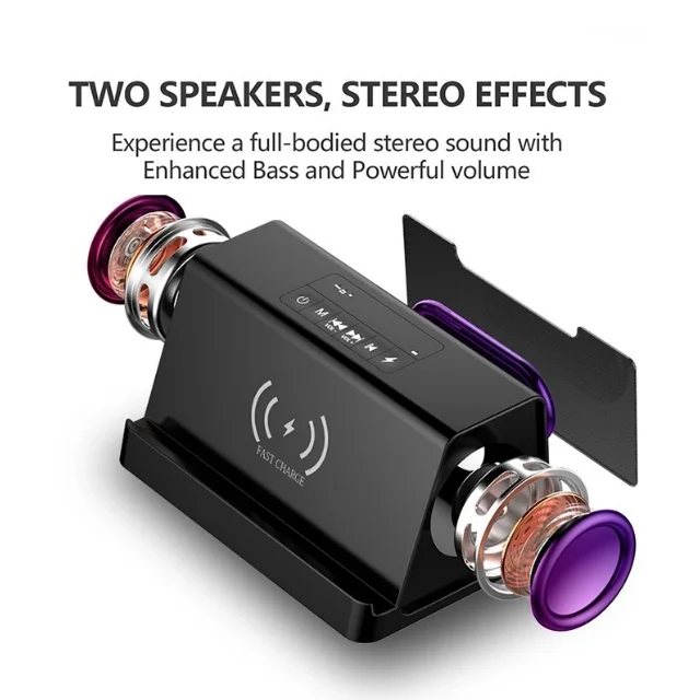 2021 Hottest Wireless Charger Speaker Latest Gadgets BT 5.0 Wireless Charger Speaker BT Speaker For Phone for Laptop