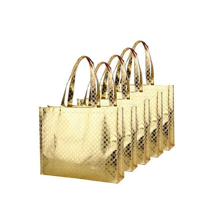 Reusable Polypropylene Packaging Laminated Non Woven Bag Promotional Shopping Tote With Custom Logo Book Store
