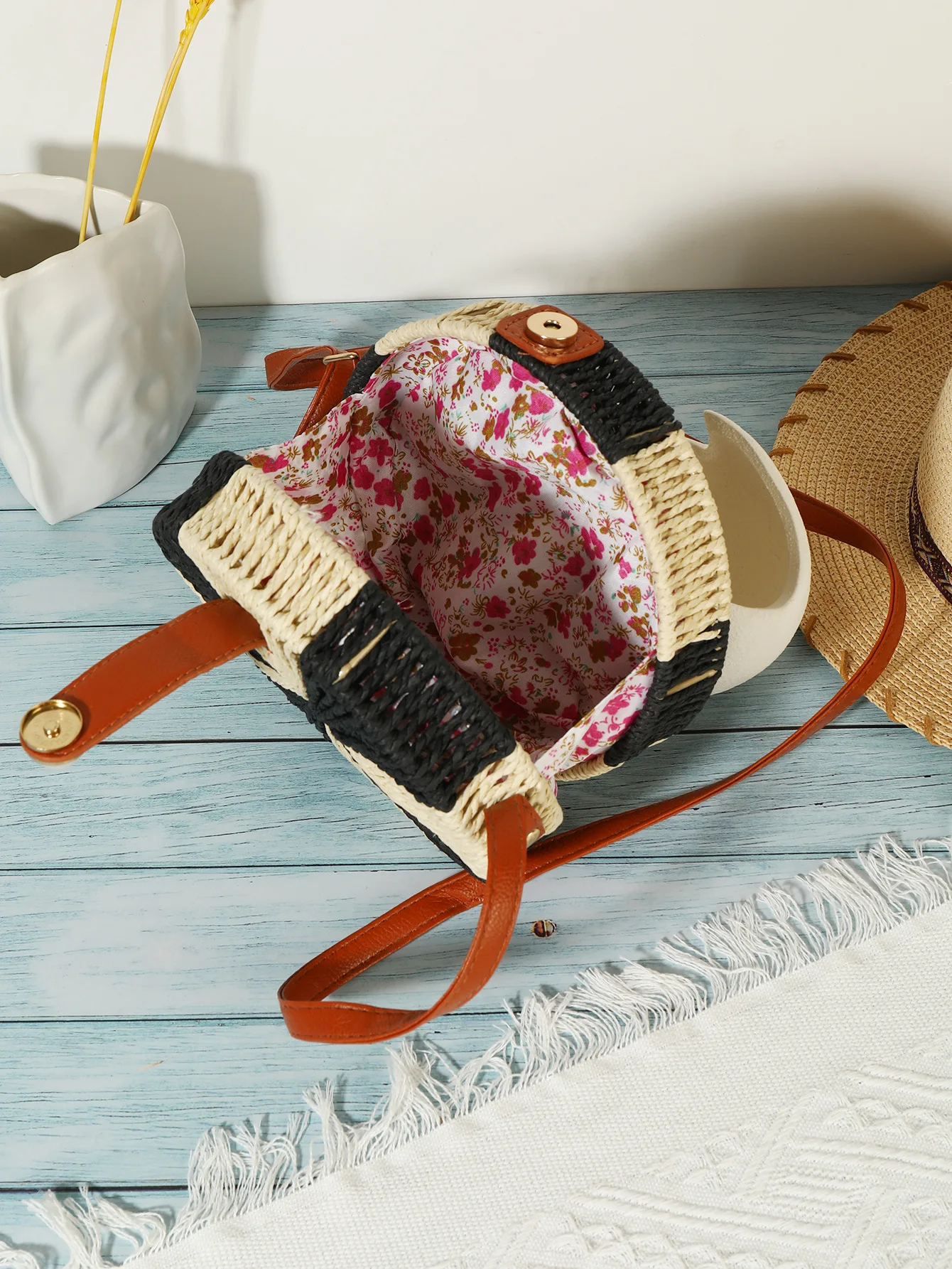 2024 For Women coconut shell handmade handbag knitted bag susen handbags ladies