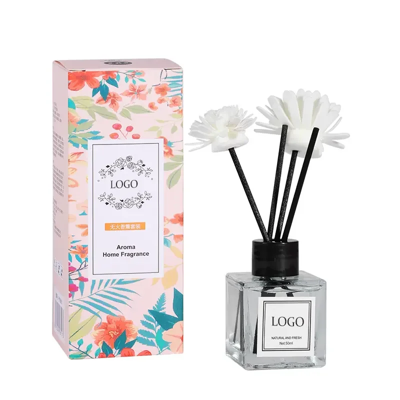 Home Fragrance Osmanthus Jasmine Perfume Natural Essential Oil Reed Diffuser Mini 50ml