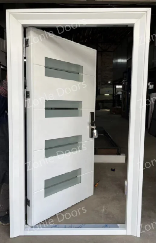 Factory price internal exterior security steel door front entry doors for house