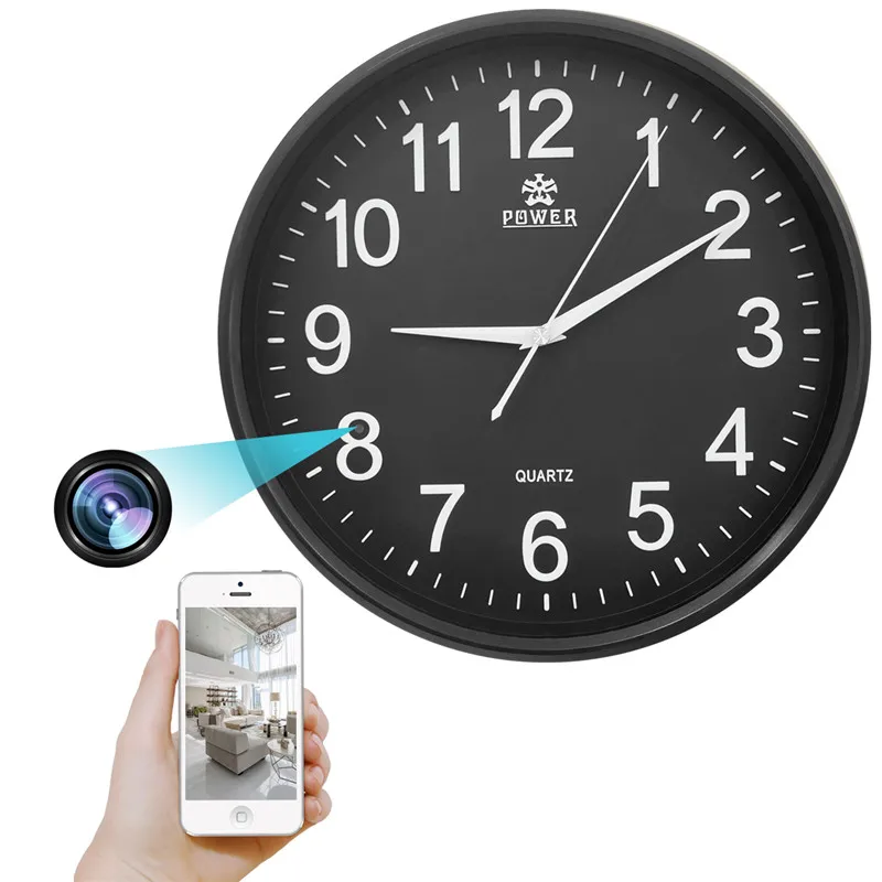 Tuya Secret Hidden Wall Clock Camera 120 Degree Wide Angle Spy Camera Clock WIFI