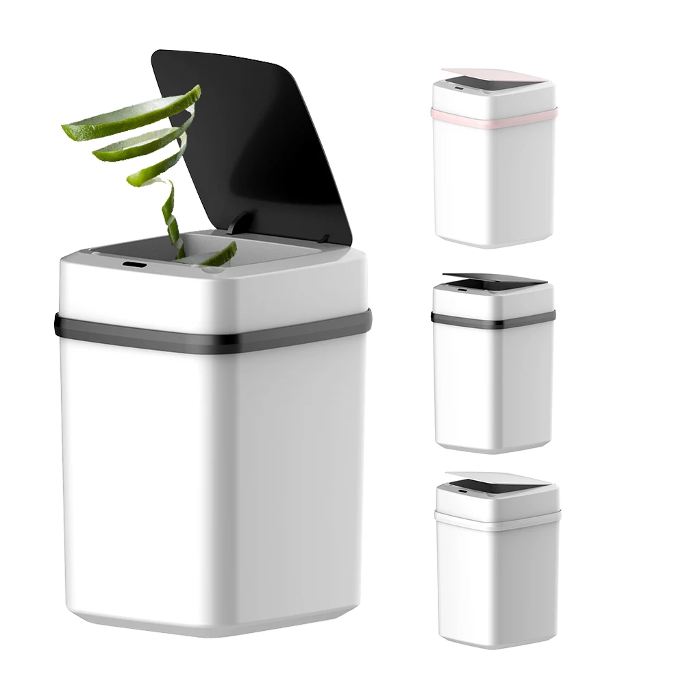 2020 Hot Selling 10L Smart Sensor Trash Can for Home Office, Home Intelligent Automatic Rubish Trash Can Smart Waste Bins