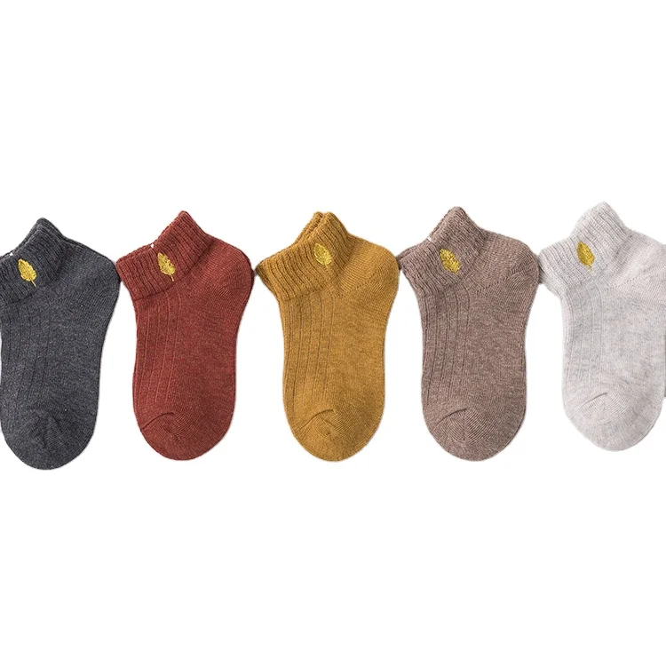 2021 Latest Design Socks Hot Colorful High Quality Custom Comfortable Plain Boy Girl Embroidery Children Cotton Sock